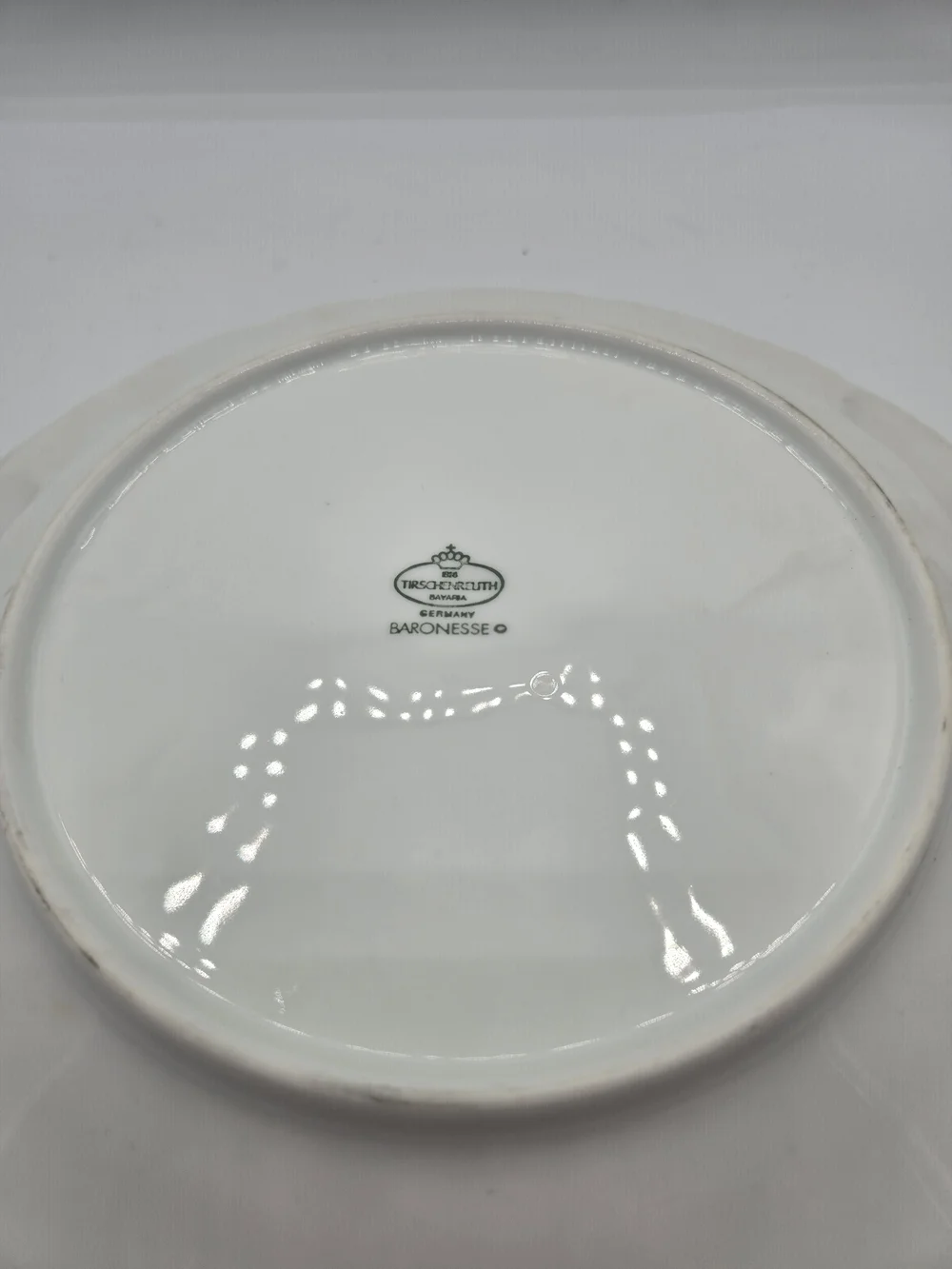 Vintage Tirschenreuth Baronesse Bavarian Porcelain Santa Serving Plate